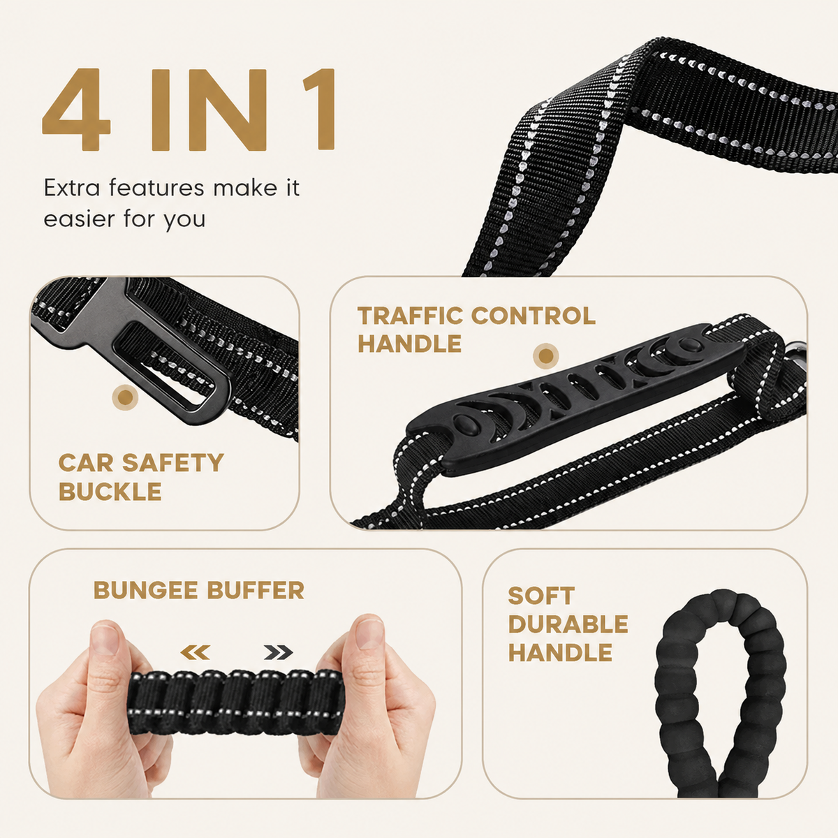 Shock-Absorbing Bungee Lead